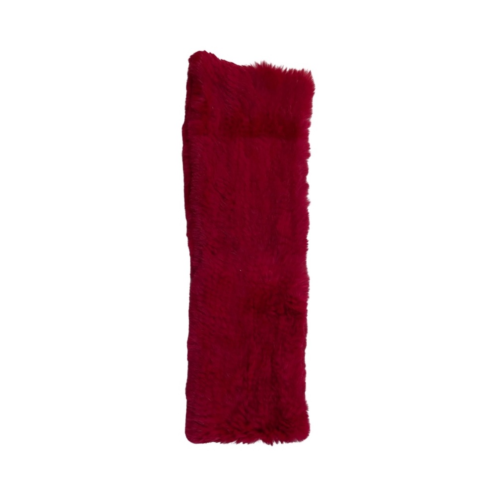 Knitted Rabbit Fur Infinity Scarf NWT - Picture 5 of 5